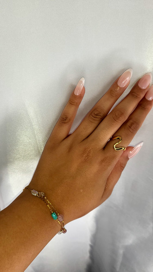 Colourful Gemstone Beaded Bracelet