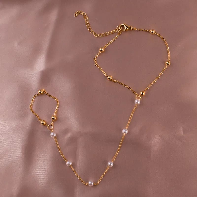 The Amani Pearl Hand Chain